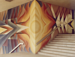 Wandbild am Rathaus in Plauen, 1974 re