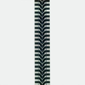 Reihung mit unterschiedlichen seriellen Elementen, 1971–1974, Buchdruck/Collage 54,5 x 54,5 cm, Karton, Atelier Adler