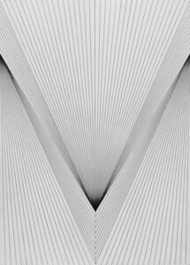 Serielle Lineaturen, 1990, Zeichnung 50 x 36,1 cm, Graphit, Papier, Atelier Adler