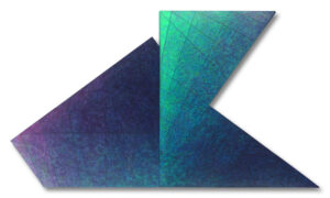 Zeichen aus einem Quadrat, 2007, Malerei 35 x 62 cm, Acryl auf Pressspan, Atelier Adler