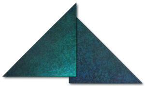 Blau und immer wieder Blau, 2007/2008, Relief 215 x 380 cm, Acryl, Leinwand, Atelier Adler